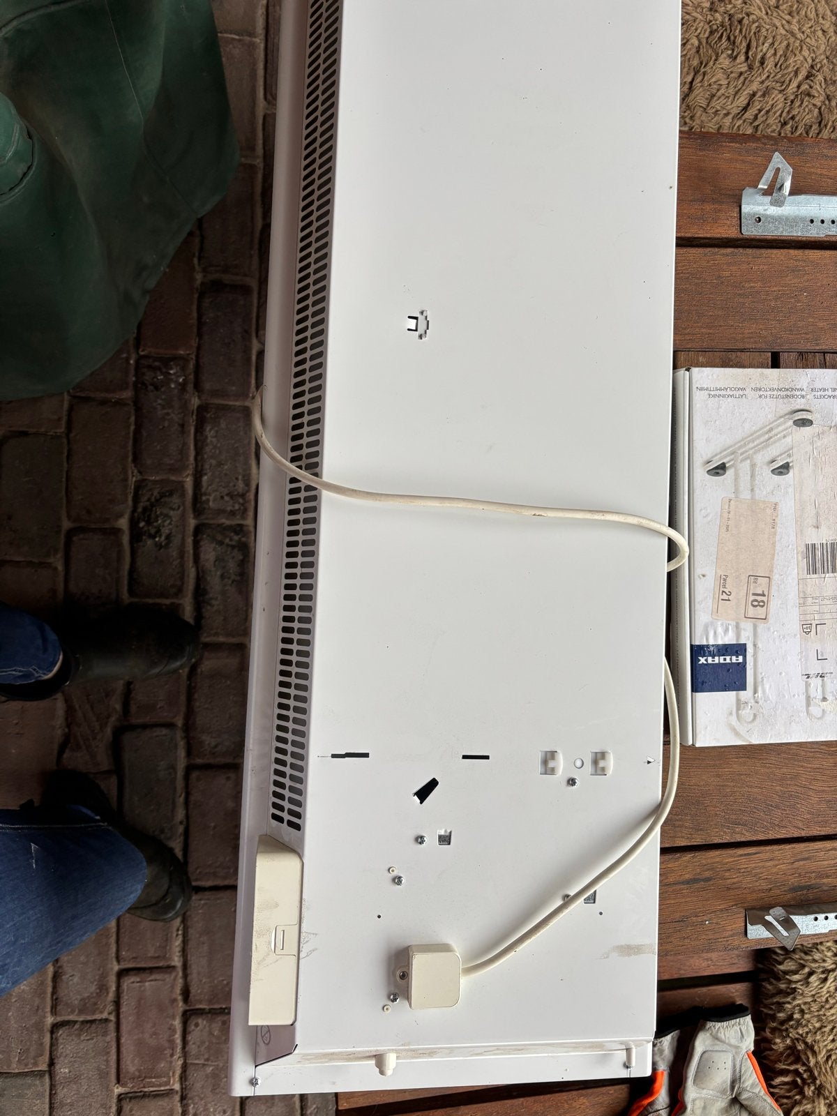 Adax Neo H 14 KWT White elektrische radiator 1400W, Doe-het-zelf en Verbouw, Verwarming en Radiatoren, Ophalen, 30 tot 80 cm, Gebruikt