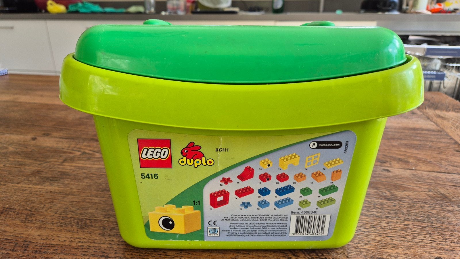 Lego Duplo 5416 Basisstenen Emmer, Kinderen en Baby's, Speelgoed | Duplo en Lego, Ophalen of Verzenden, Gebruikt, Complete set