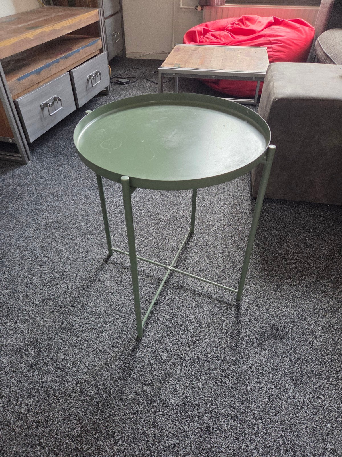 Groene IKEA Gladom bijzettafel - Zo goed als nieuw, Ophalen