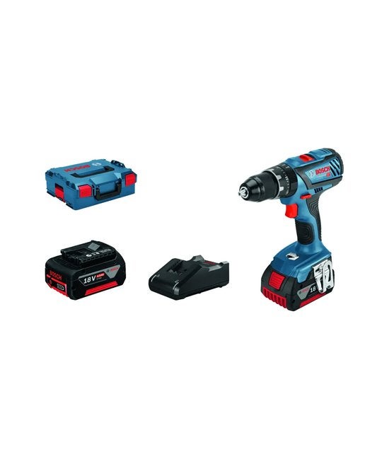 Bosch Professional GSB 18V-28 in L-Boxx 136 2x accu, Boormachine, Ophalen of Verzenden, 400 tot 600 watt, Klopboormechanisme