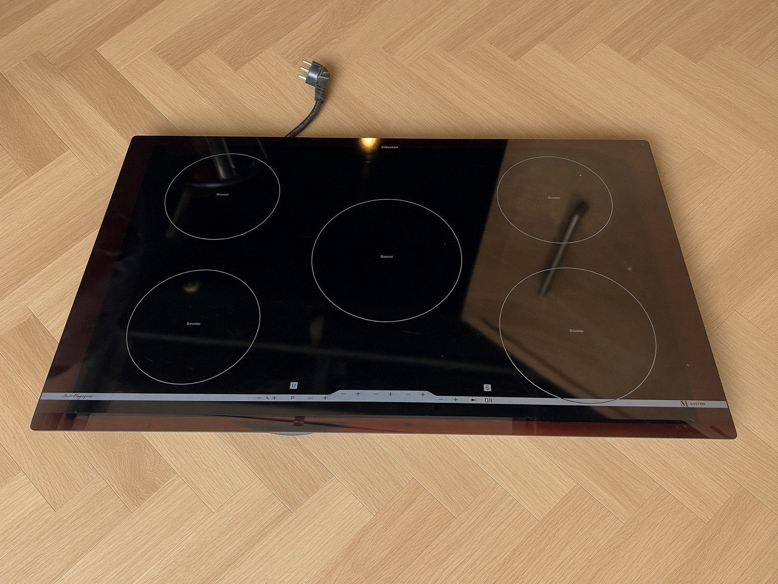 Luxe 90cm inductie kookplaat 5 pits inbouw, Witgoed en Apparatuur, Kookplaten, Ophalen of Verzenden, Zo goed als nieuw, Energieklasse A of zuiniger