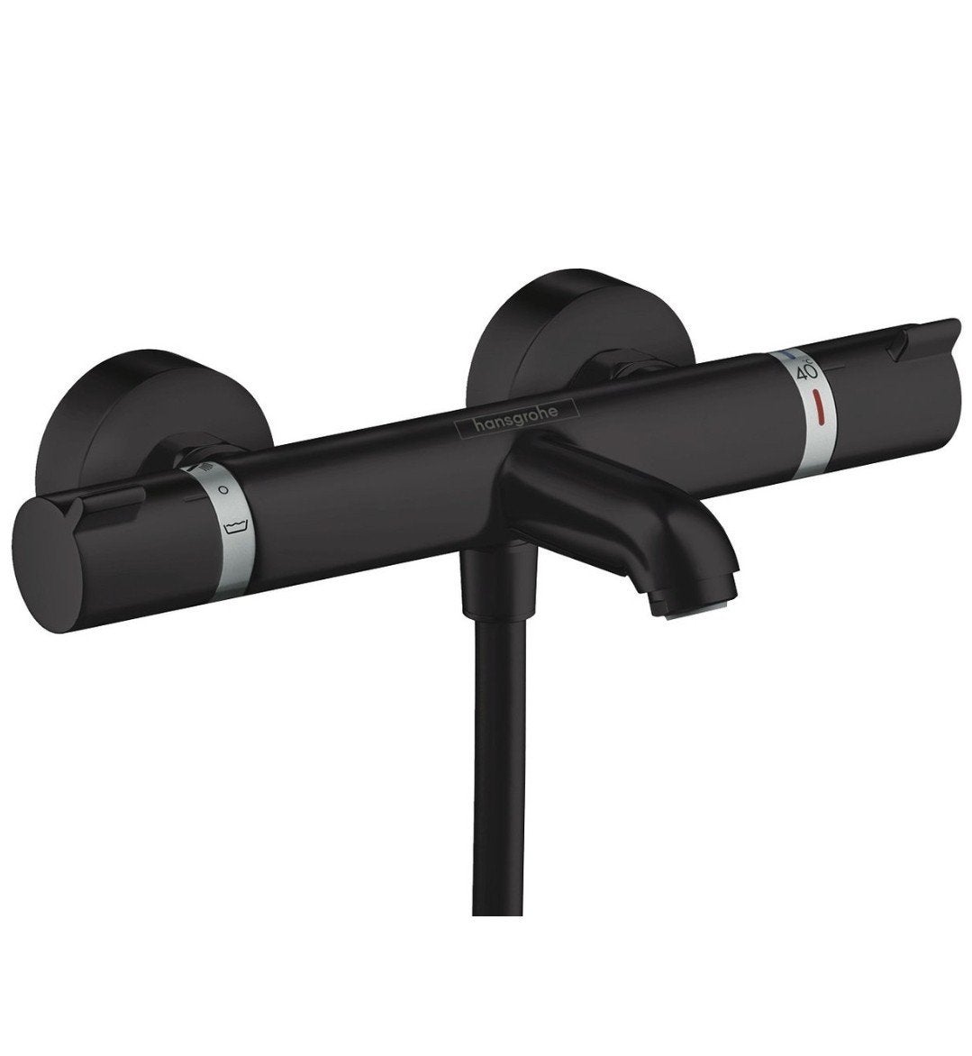 Hansgrohe Ecostat Badkraan douchekr Mat Zwart Thermostatisch, Overige typen, Ophalen of Verzenden, Zo goed als nieuw, Minder dan 100 cm