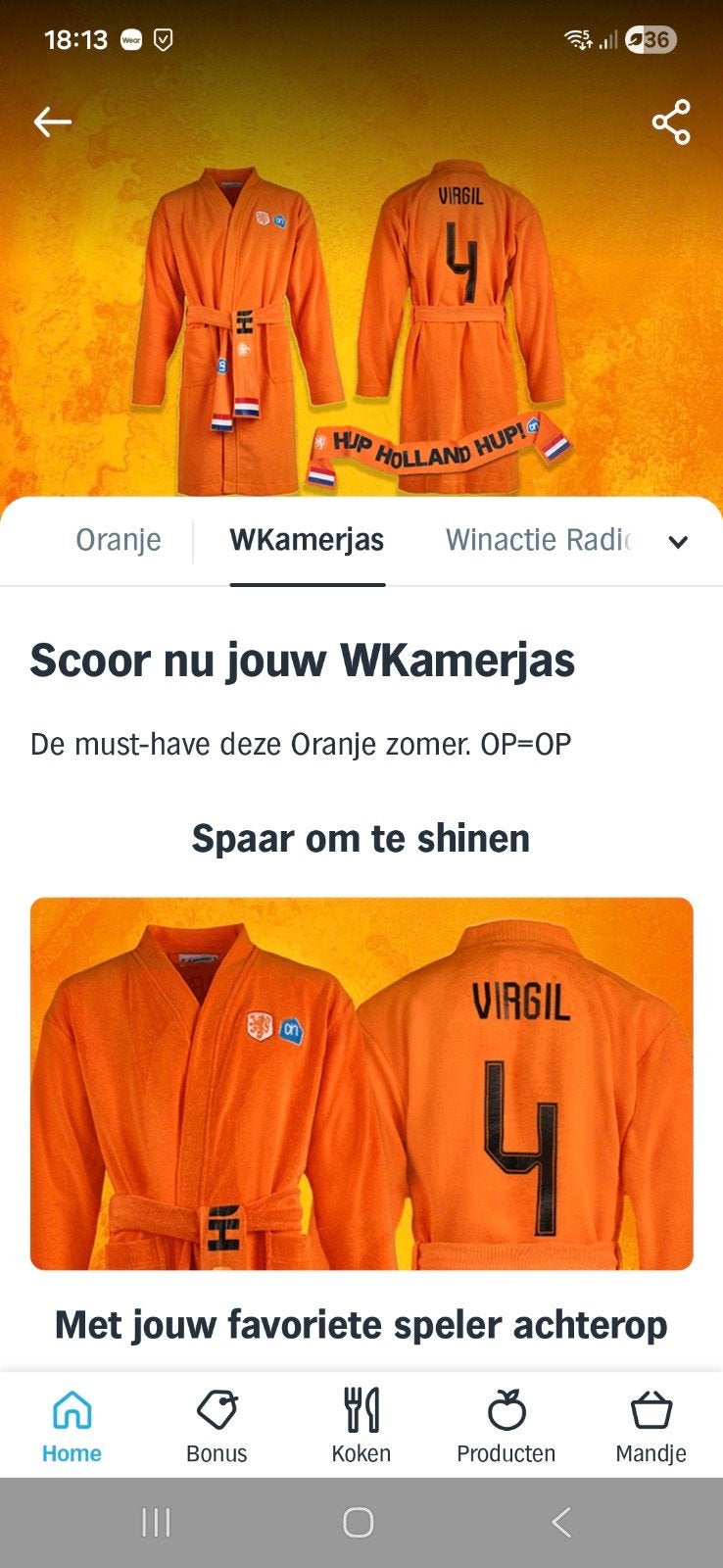 Gevraagd digitale zegels voor wkamerjas ah, Albert Heijn, Verzenden
