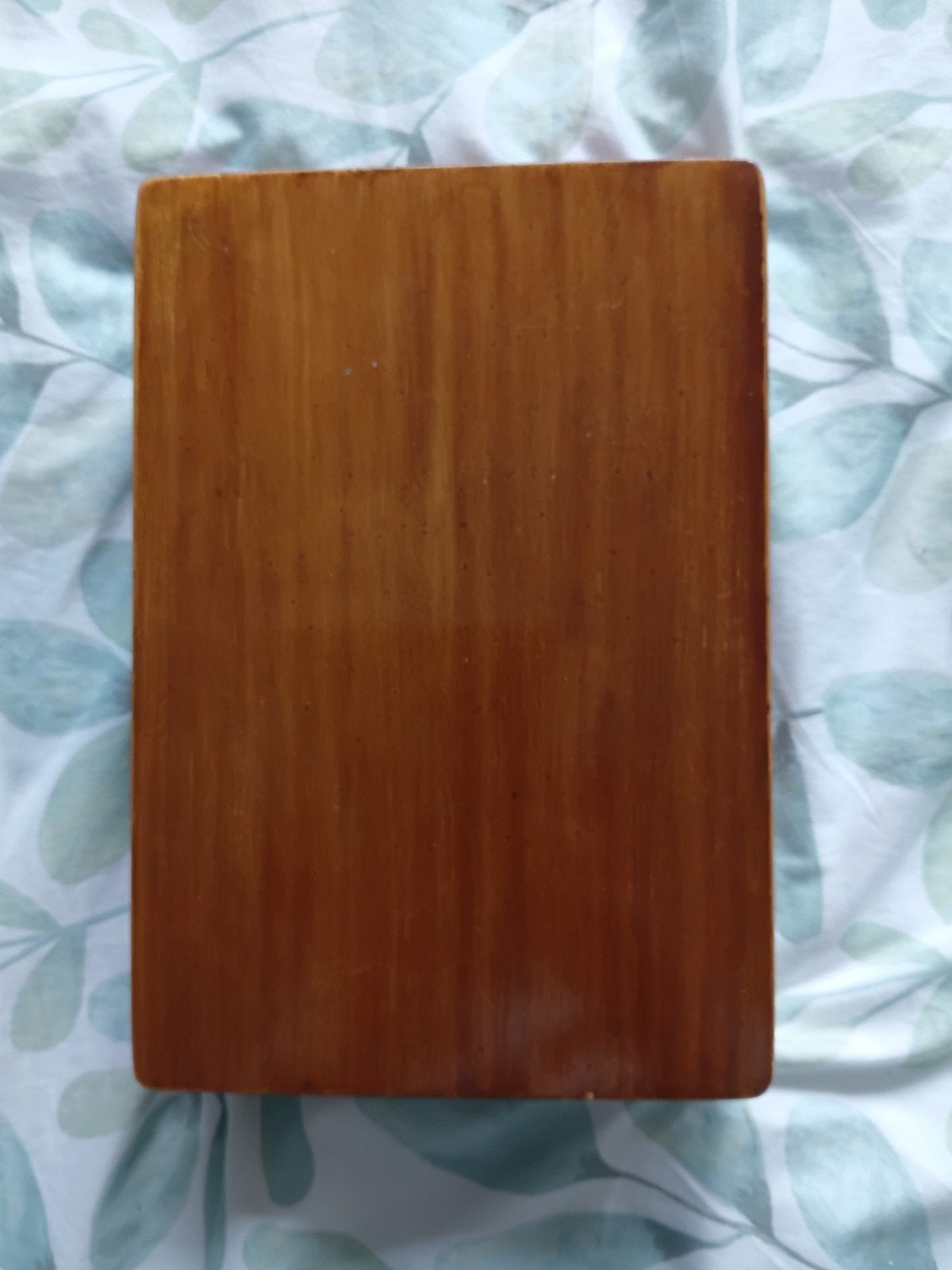 Vintage houten scheerkistje met spiegel en scheermes, Ophalen of Verzenden