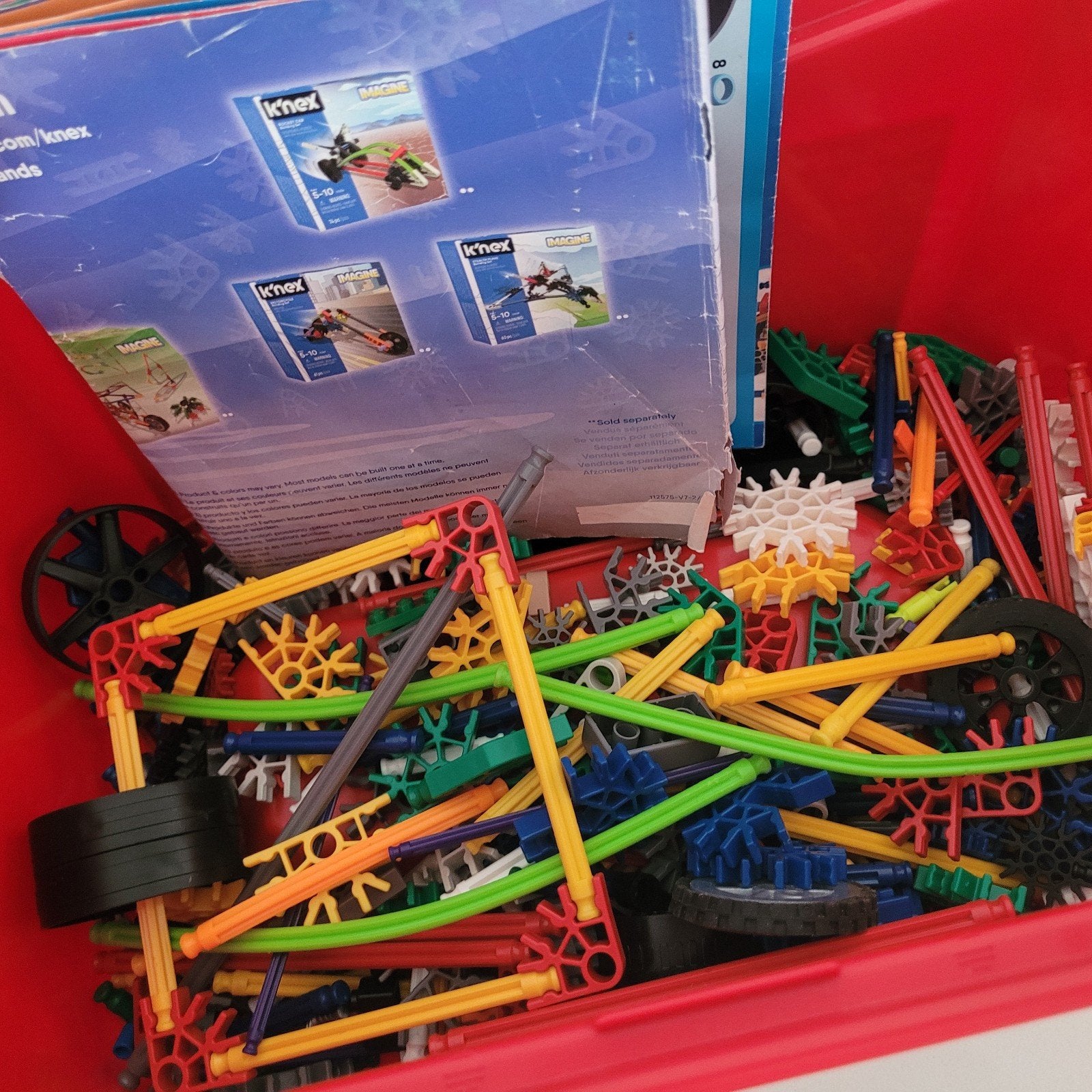 K'nex Imagine Super Value Tub - 521 onderdelen, Ophalen of Verzenden, Gebruikt, K'nex