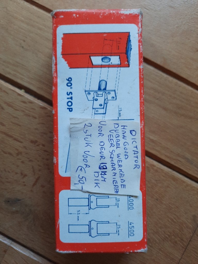 HAWGOOD dubbelwerkende veerscharnieren - 2 stuks - Nieuw -, Ophalen, Nieuw, Slot