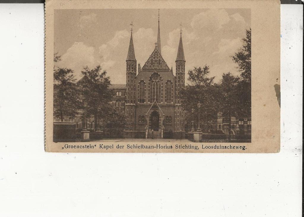 Loosduinen Loosduinscheweg Kapel der Schietbaan Groenestein, Ophalen of Verzenden, 1920 tot 1940, Gelopen, Zuid-Holland