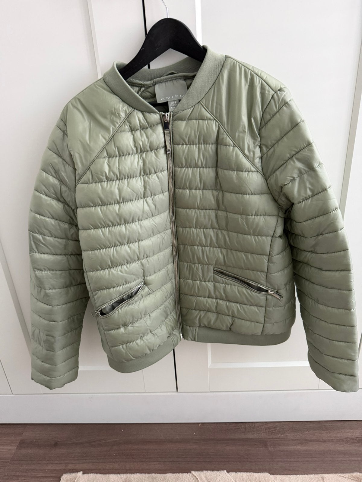 Basebal jasje, Kleding | Dames, Jassen | Winter, Ophalen of Verzenden, Zo goed als nieuw, Maat 42/44 (L), Groen