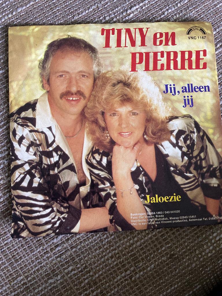 Tiny En Pierre : Jij, Alleen Jij ( single vinyl), Inclusief insert, Ophalen of Verzenden, Gebruikt, Nederlandstalig