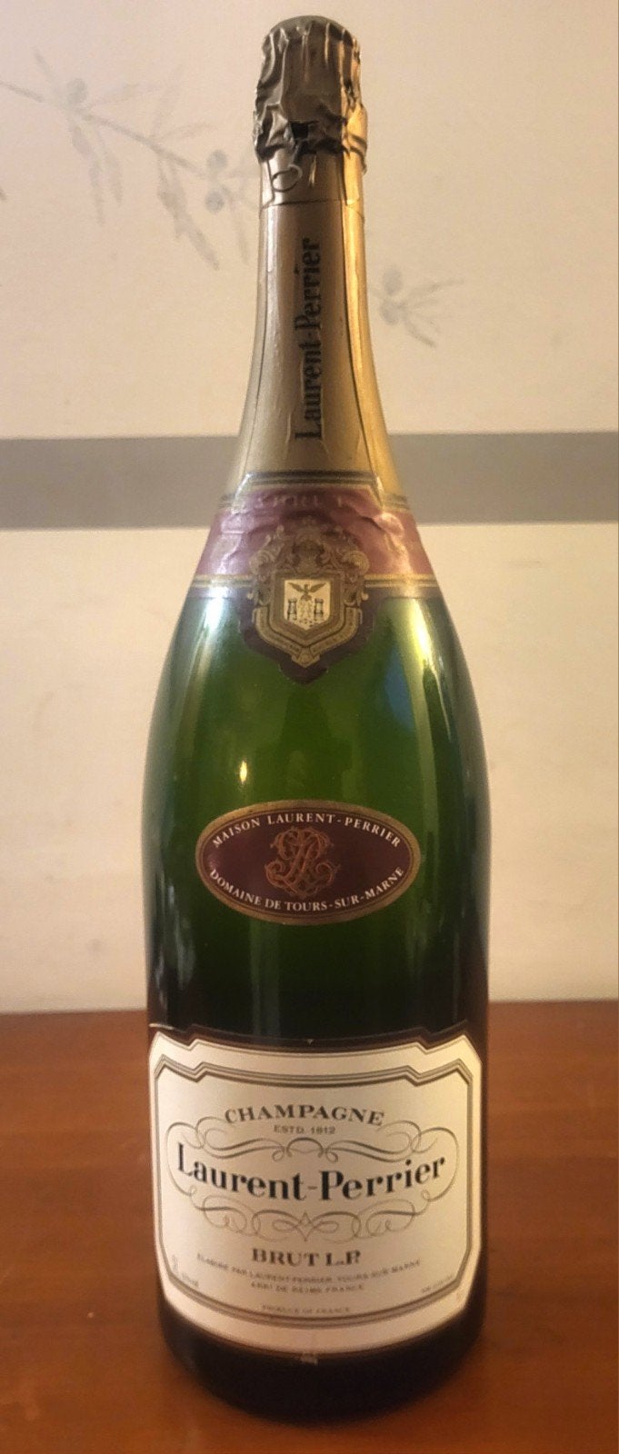 Laurent-Perrier Brut Jeroboam Champagne, Verzamelen, Ophalen of Verzenden, Zo goed als nieuw, Frankrijk, Champagne