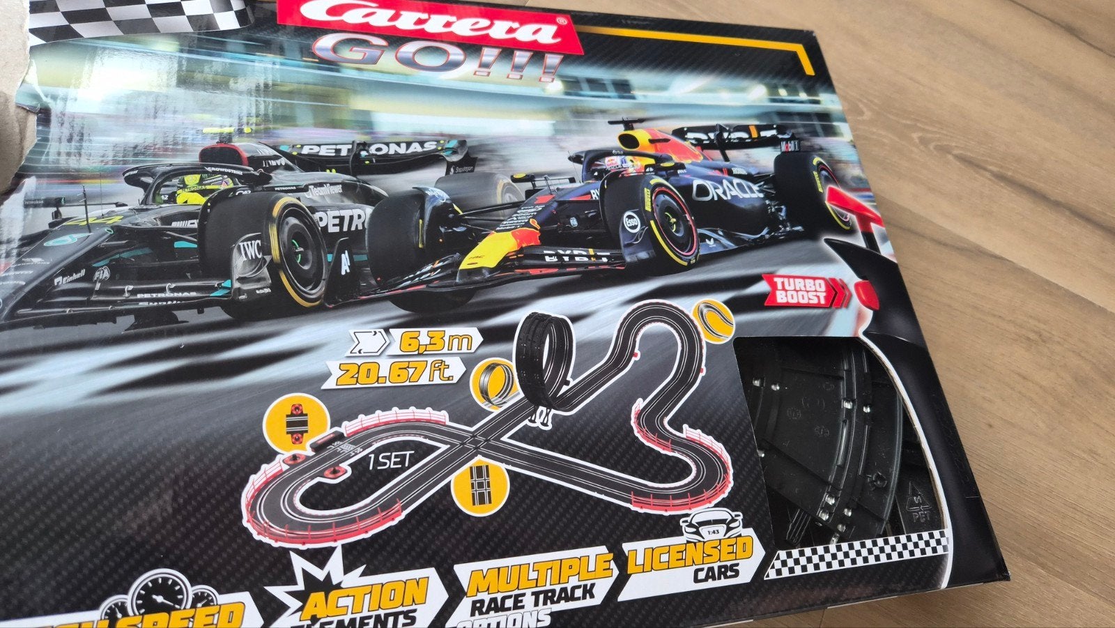 Carrera Go racebaan - Formule 1 actie op 6,3 meter!, Ophalen of Verzenden