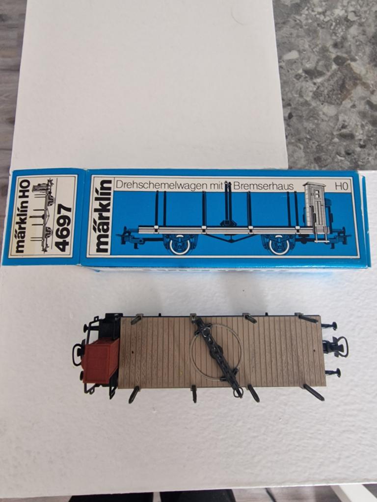 Marklin platte wagon, Wisselstroom, Wagon, Ophalen of Verzenden, Zo goed als nieuw