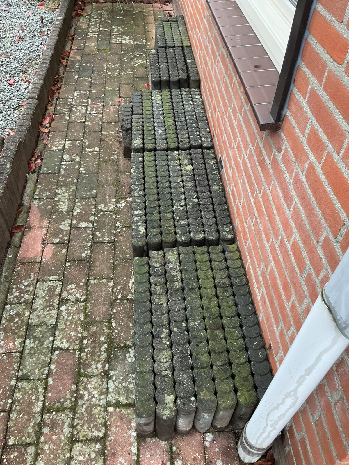 Betonnen tuinranden / palissaden voor border GRATIS AFHALEN, Tuin en Terras, Ophalen, Gebruikt, Border, Beton