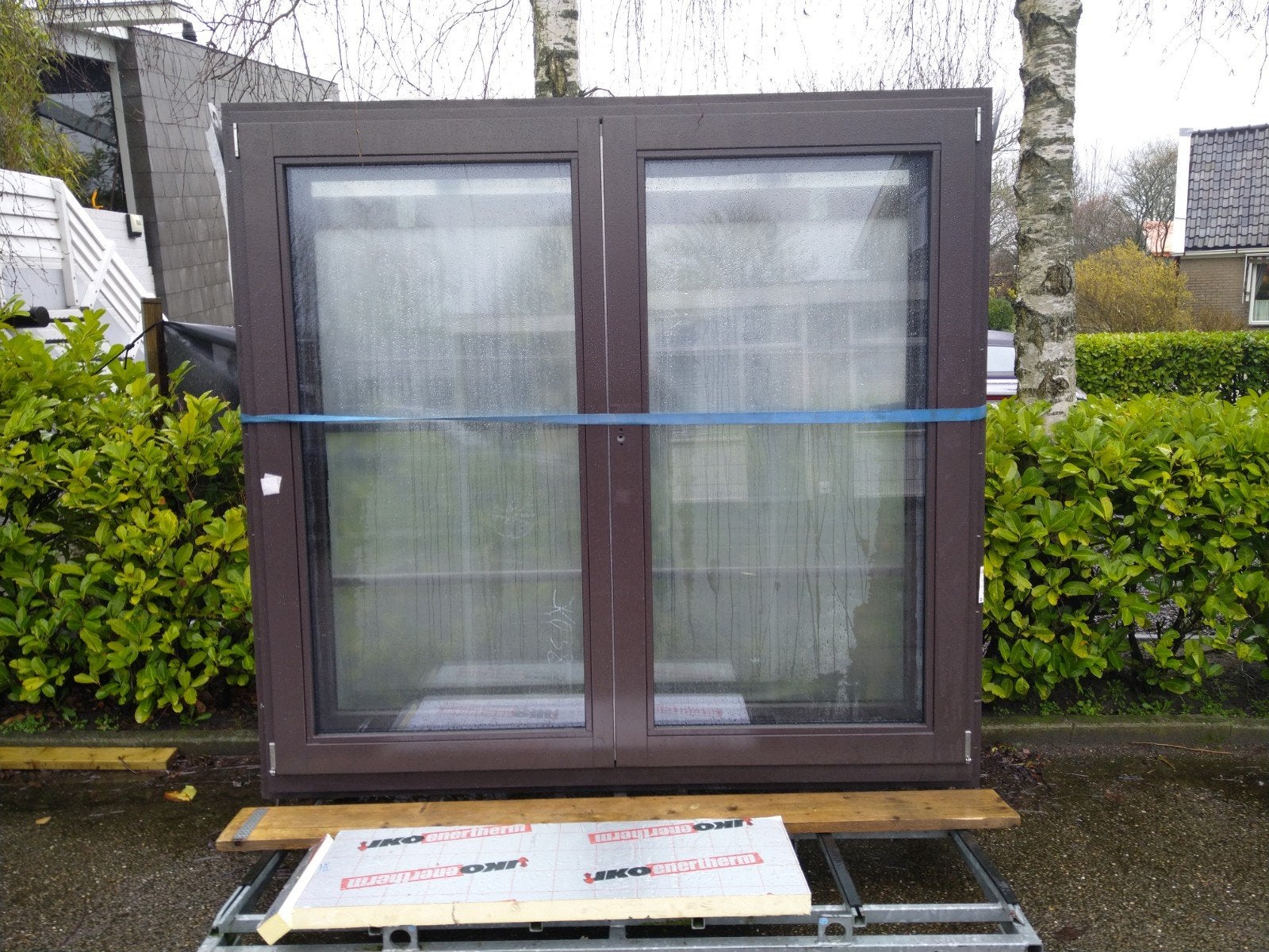 kozijn met dubbele tuindeuren, 120 cm of meer, Minder dan 200 cm, Nieuw, Ophalen of Verzenden