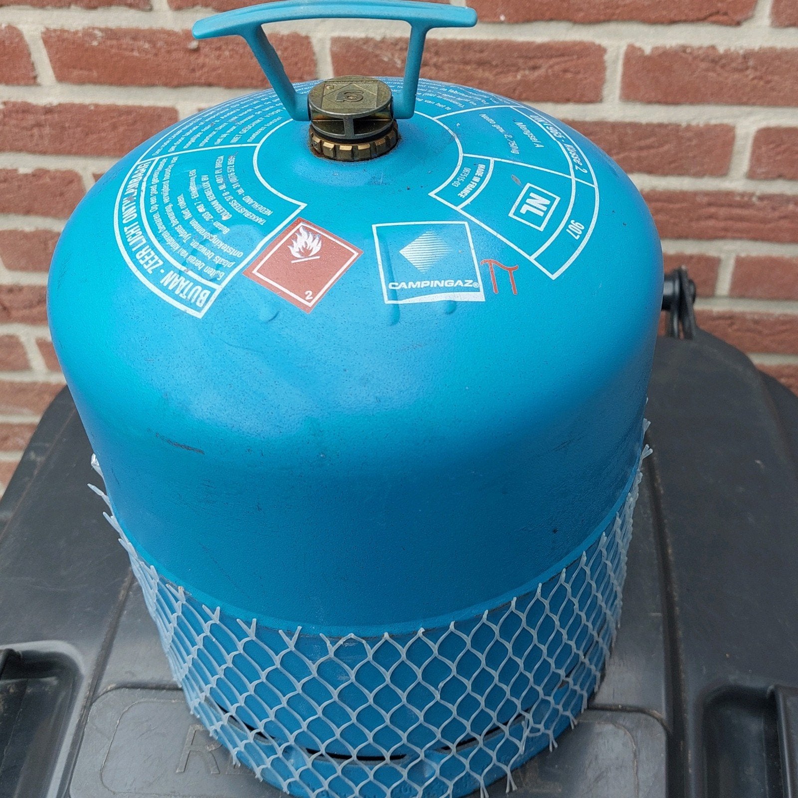 campingaz gasfles type 907. met nog 0.5 kg gas in de fles., Ophalen of Verzenden, Gebruikt