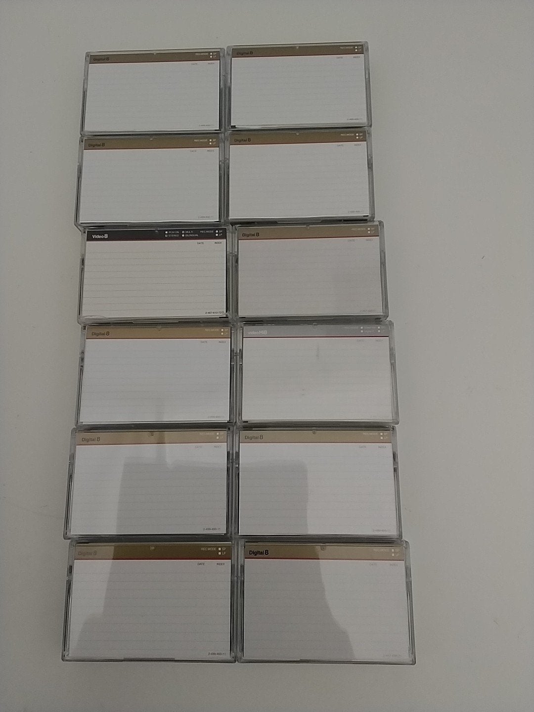 14x Sony Digital 8 videobanden - SP-60 / LP-90, Cd's en Dvd's, Cassettebandjes, Gebruikt, 2 t/m 25 bandjes, Overige genres, Ophalen of Verzenden