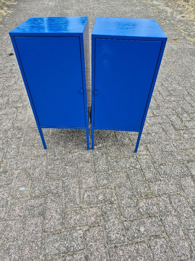 Twee leuke metalen Ikea kastjes, Huis en Inrichting, Kasten | Lockerkasten, Ophalen, Gebruikt, Industrieel