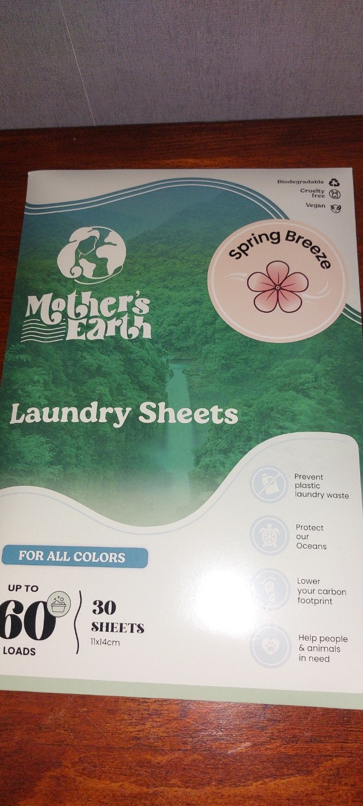 Mother's Earth Laundry Sheets Spring Breeze 30 stuks, Ophalen of Verzenden, Nieuw