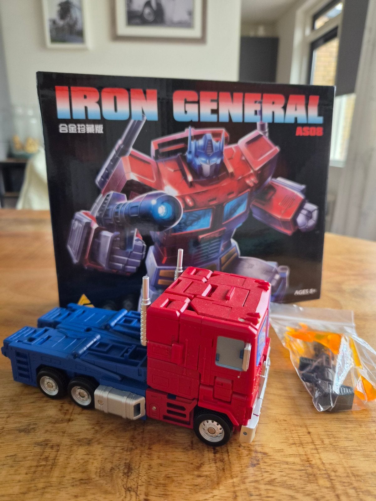 Iron General AS08 Transformer KO SS86 Optimus Prime, G1, Ophalen of Verzenden, Zo goed als nieuw, Autobots