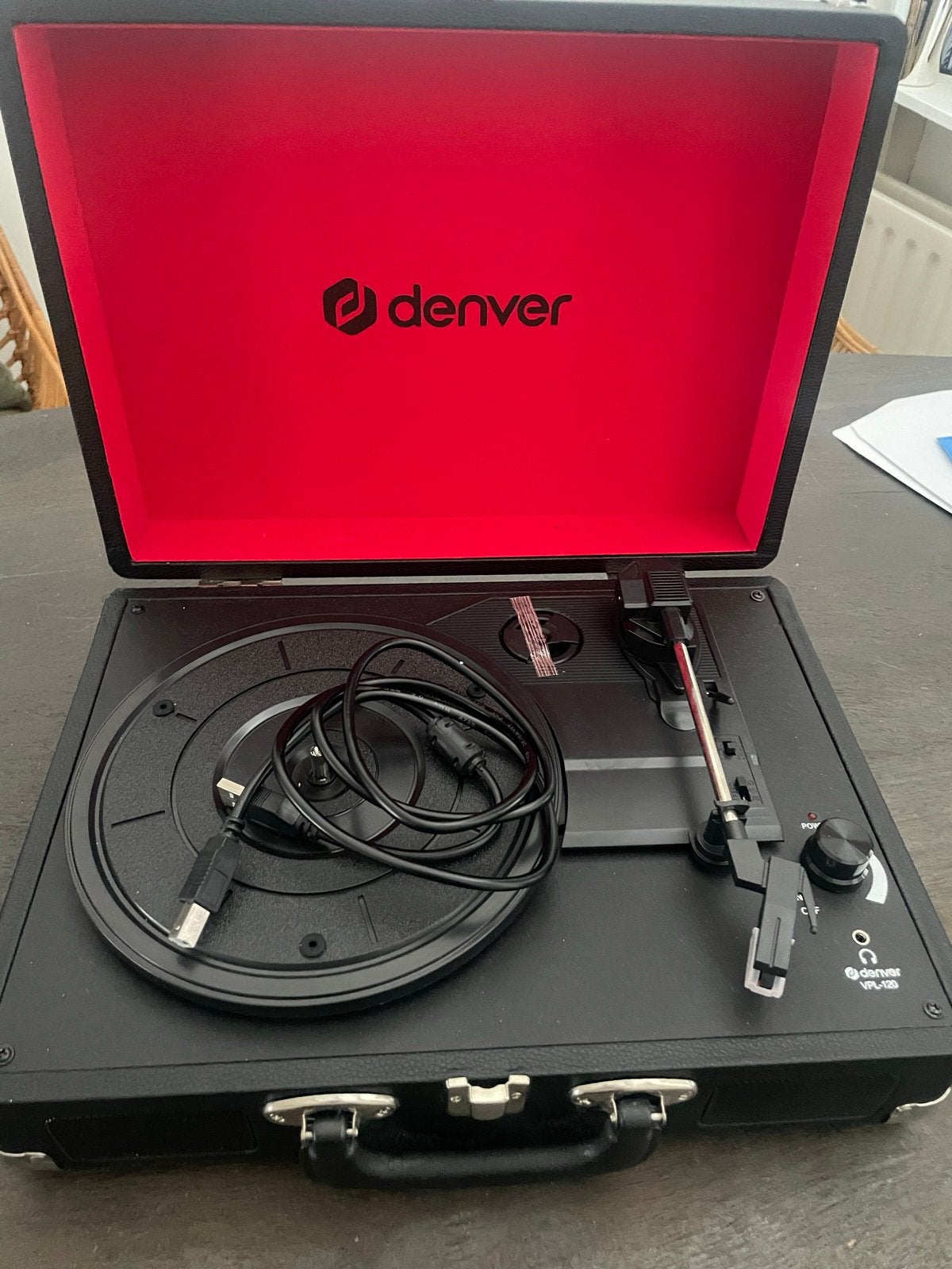 Denver VPL-120 Platenspeler met USB-aansluiting, Overige merken, Ophalen of Verzenden, Zo goed als nieuw, USB-aansluiting