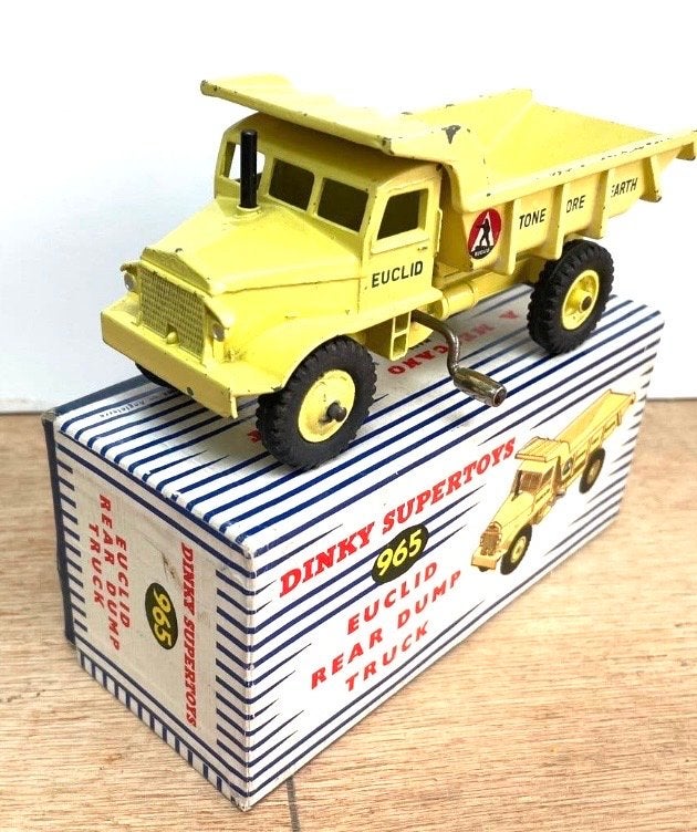 Dinky Supertoys 965 Euclid Rear Dump Truck met doos, Antiek en Kunst, Ophalen of Verzenden