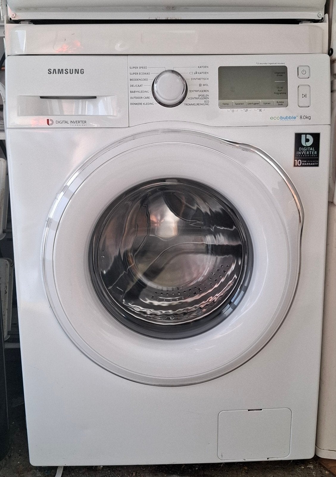 Samsung EcoBubble 8kg Wasmachine - Voorlader, Witgoed en Apparatuur, 8 tot 10 kg, Ophalen, Gebruikt, Voorlader