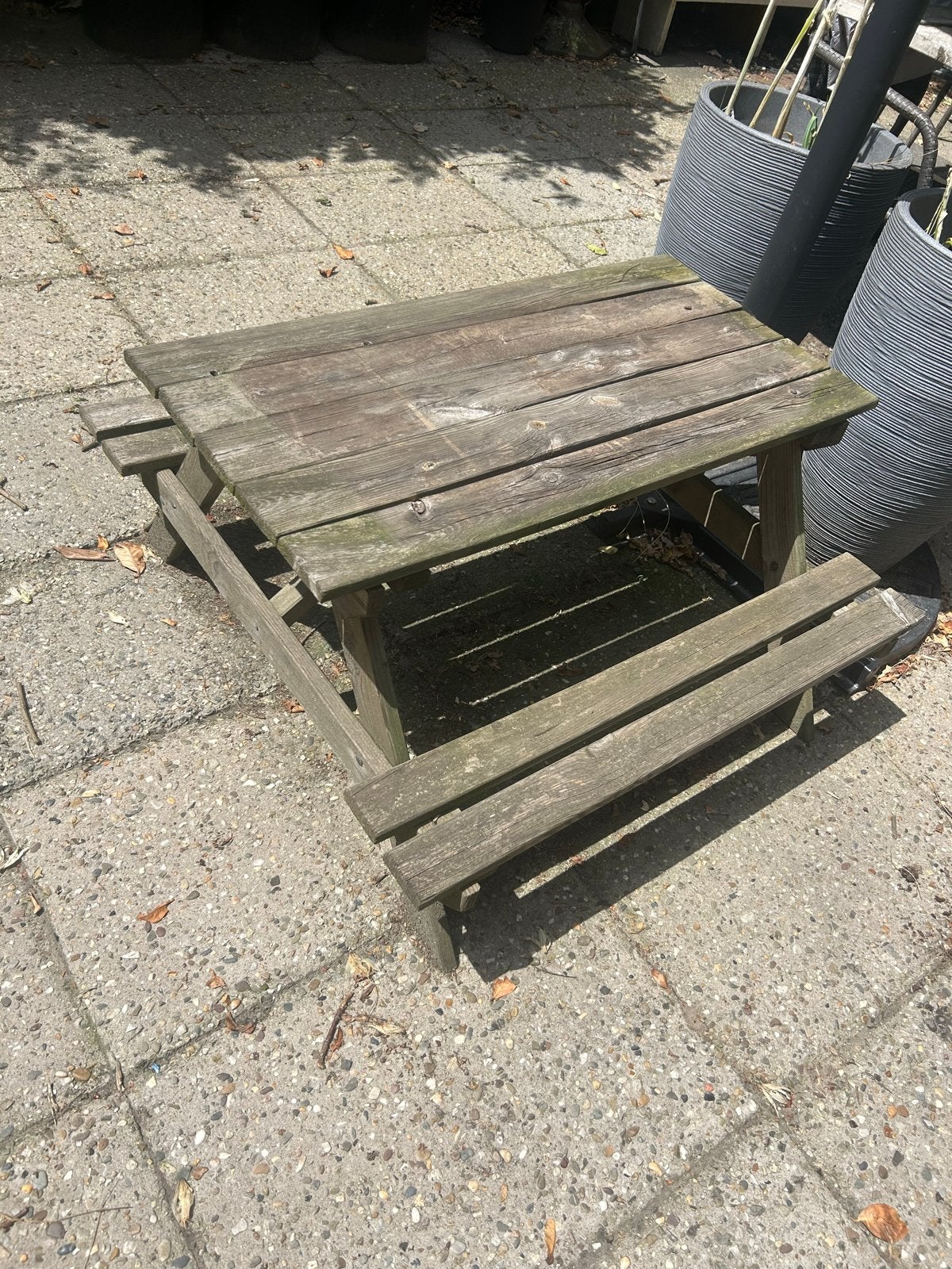 Houten picknicktafel voor kinderen - Gebruikt maar goed, Gebruikt, Rechthoekig, Hout, Ophalen