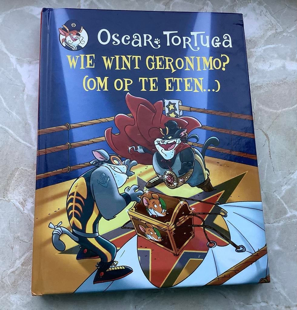 Oscar Tortuga: Wie wint Geronimo? (Om op te eten...), Ophalen of Verzenden, Gelezen, Fictie algemeen