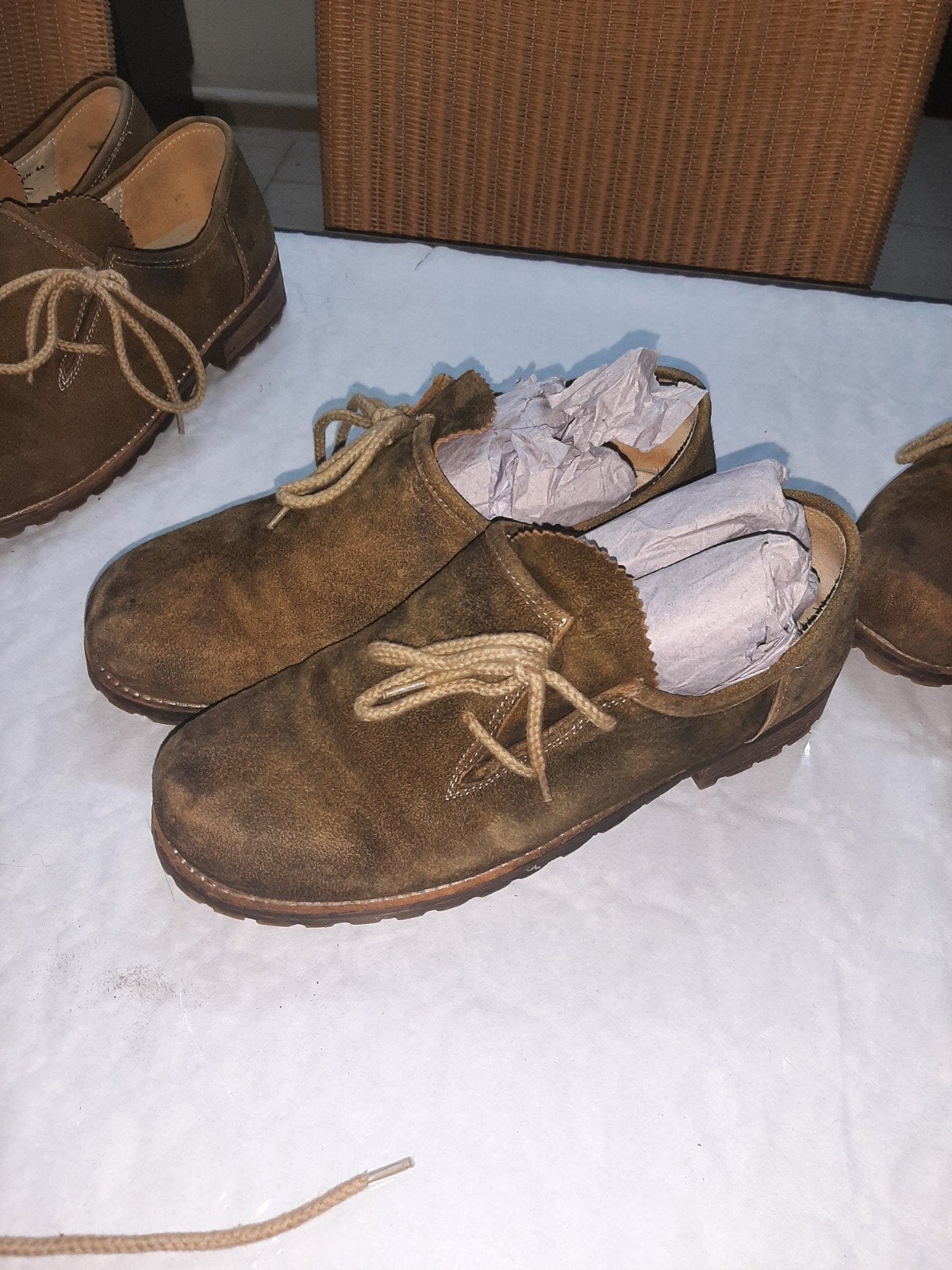 17 paar Trachten schoenen Maxi Milaan kleur espresso-urig, Ophalen, Maxi Milaan, Bruin, Gedragen
