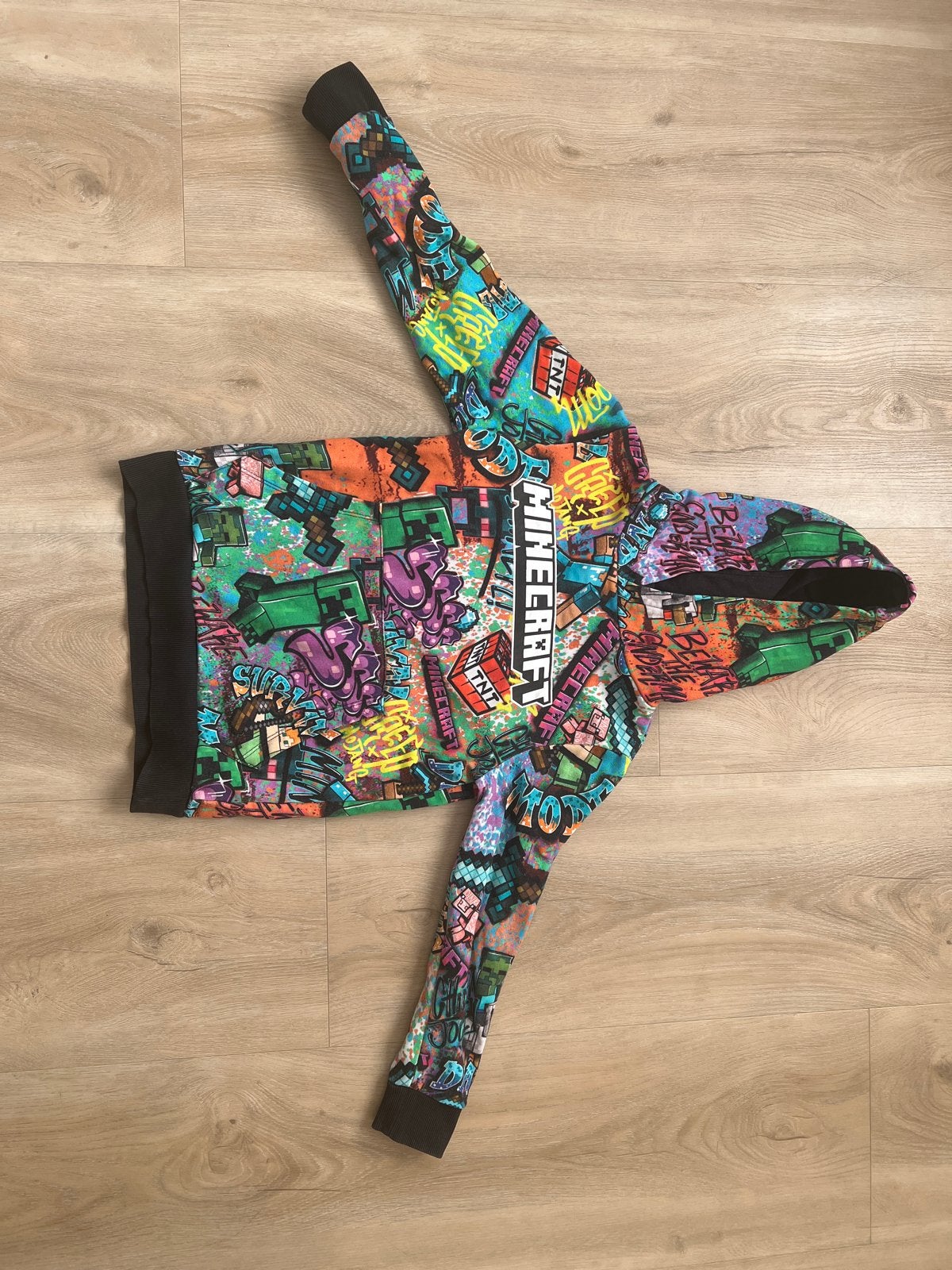 Next Minecraft hoodie  - 128, Ophalen of Verzenden, Zo goed als nieuw, Jongen of Meisje, Trui of Vest