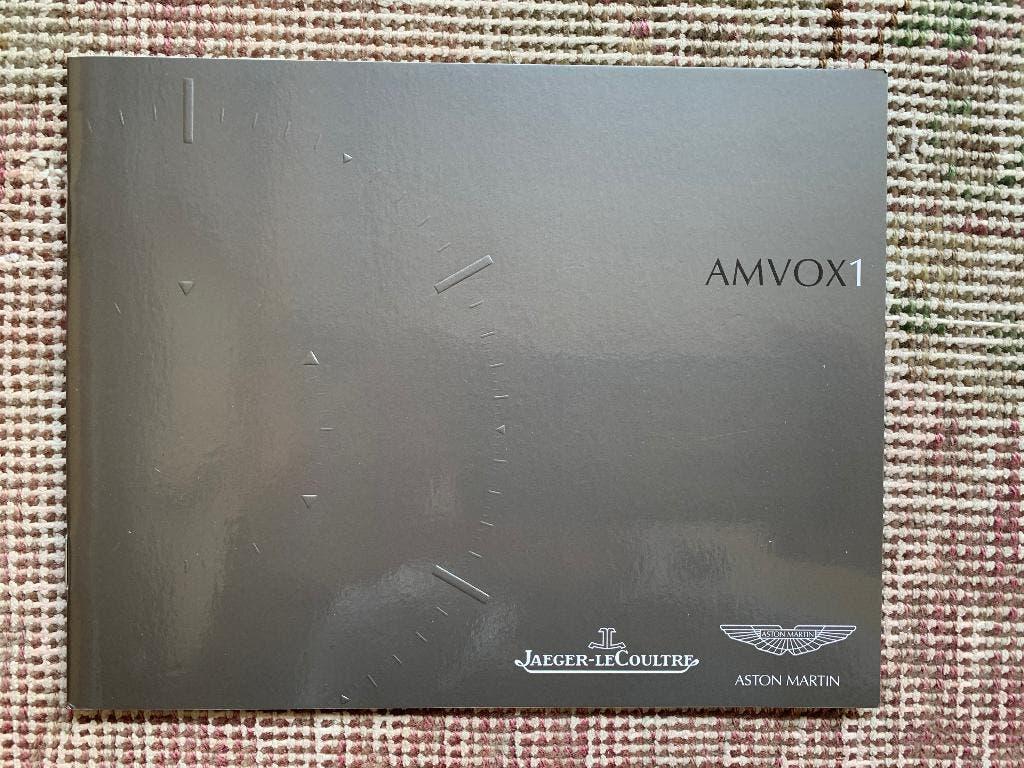 Brochure folder Jaeger Lecoultre Aston Martin Amvox1 nieuw!, Nieuw, Ophalen of Verzenden, Overige merken, Aston Martin