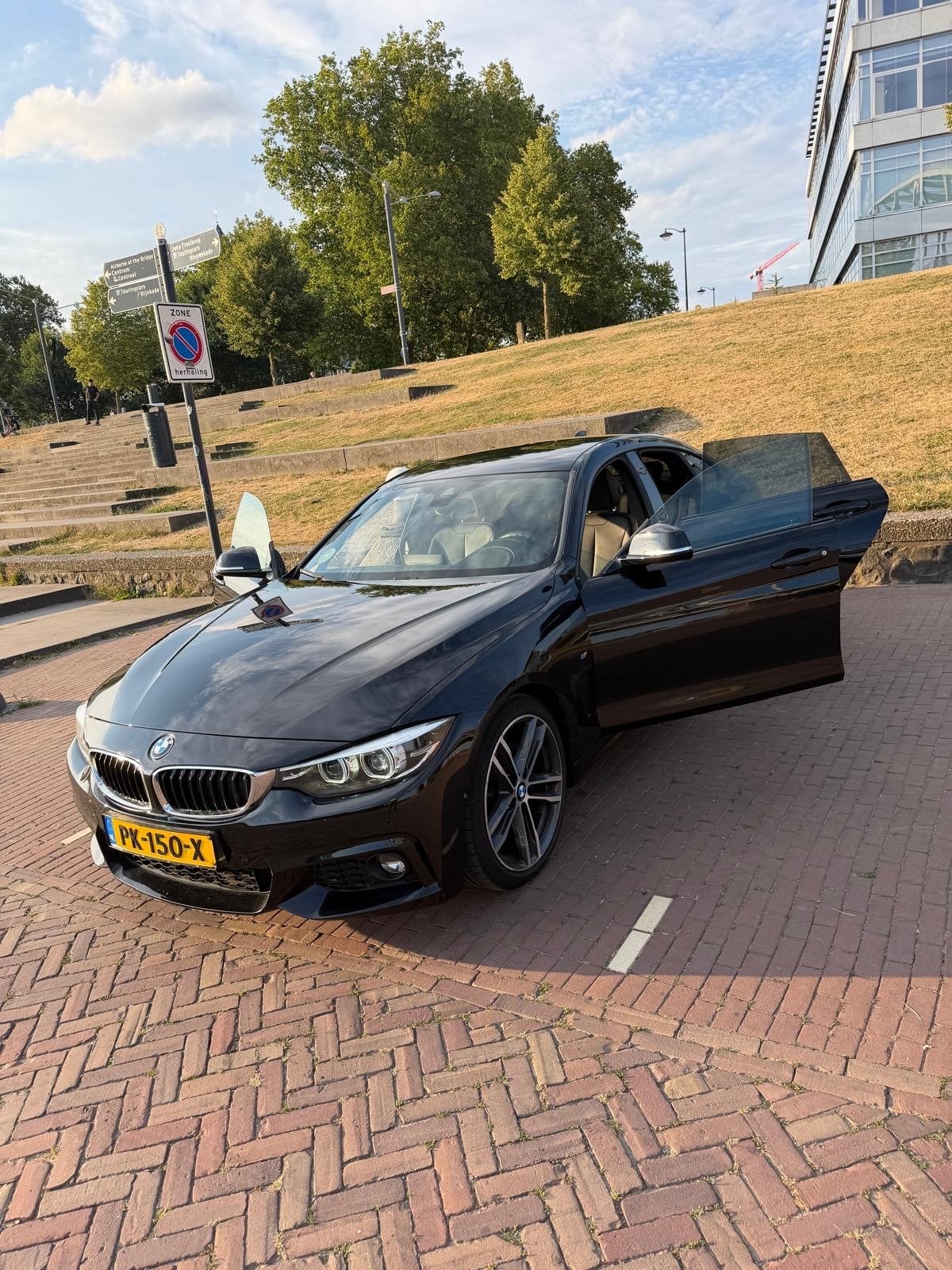 BMW 4-Serie Gran Coupé 420i 184pk Aut 2017 Zwart, Auto's, 1998 cc, Achterwielaandrijving, 4 cilinders, Zwart