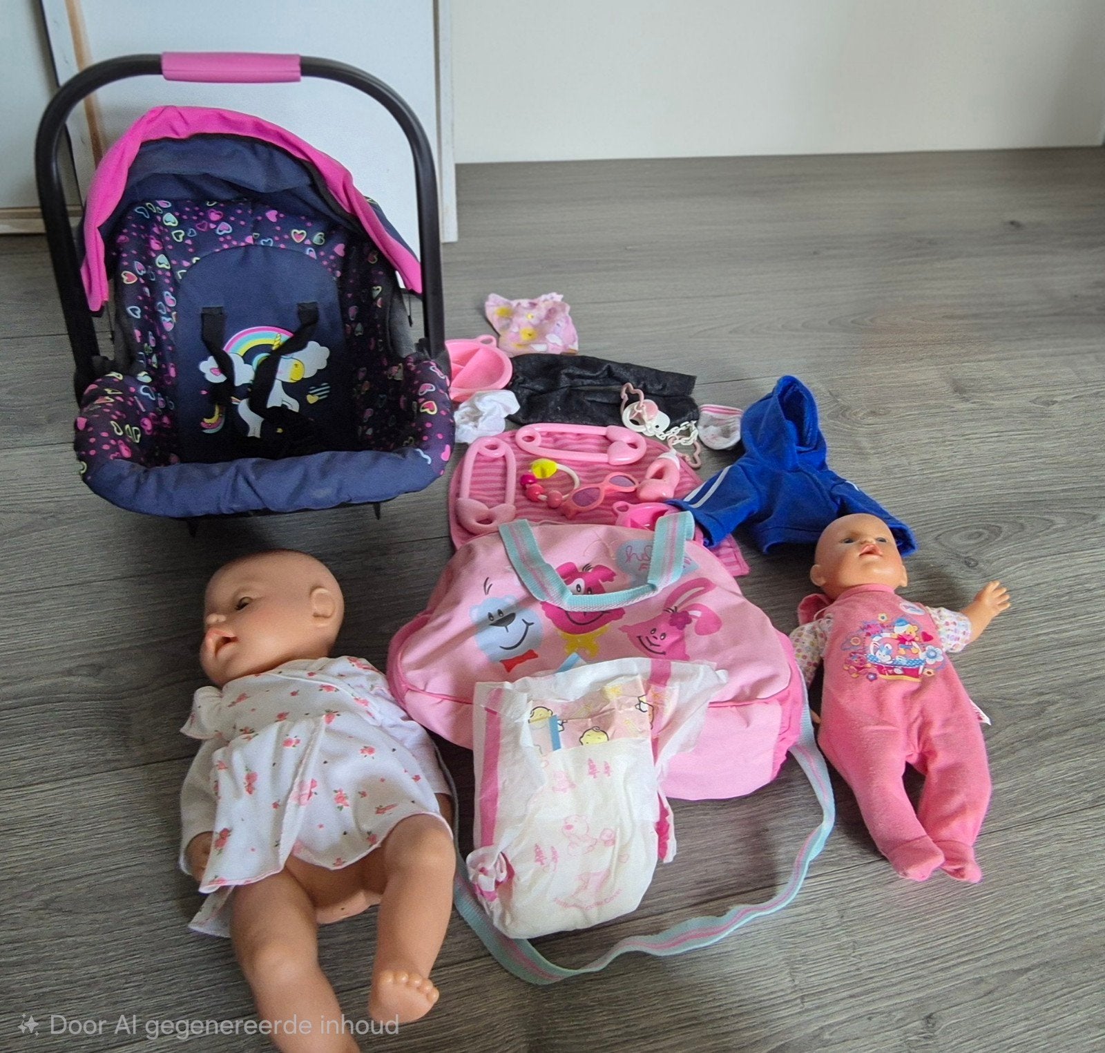 Baby Born poppen met accessoires en maxicosi, Kinderen en Baby's, Ophalen, Gebruikt, Babypop