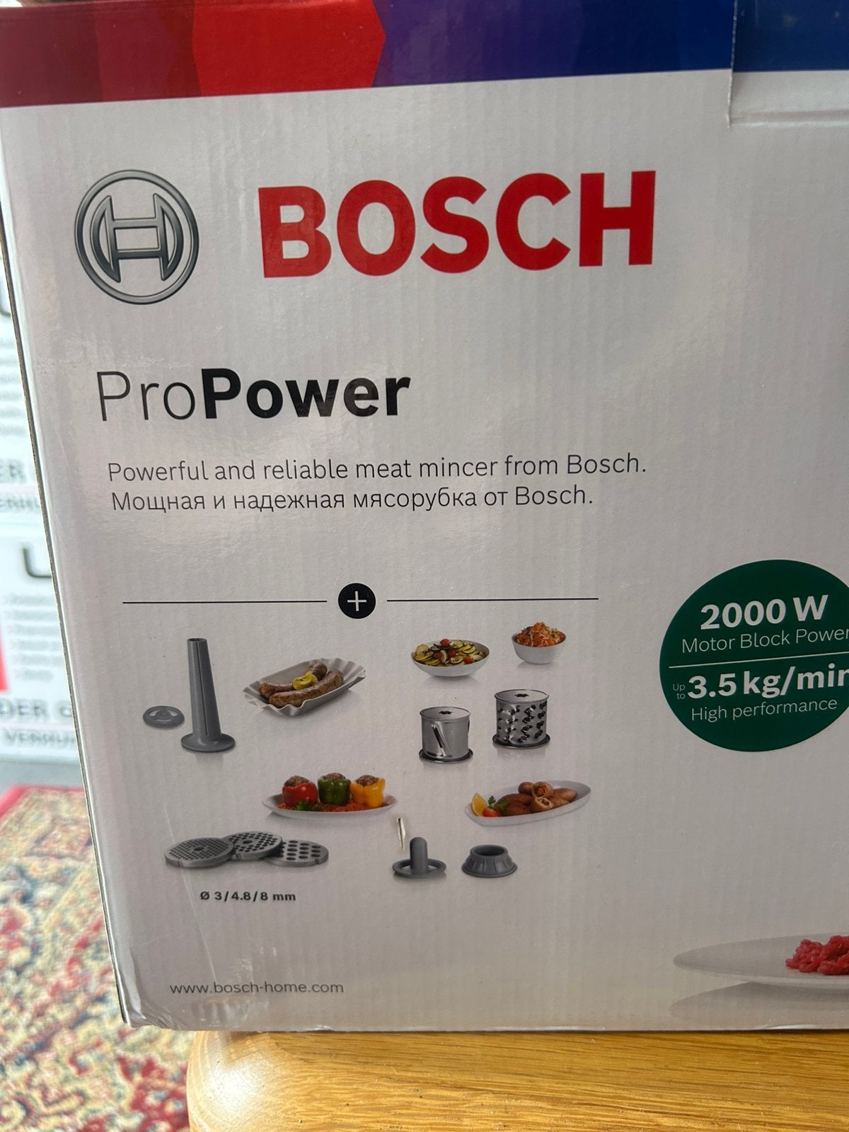 Bosch hakmolen nieuw MFW67440, Ophalen of Verzenden, 3 snelheden of meer