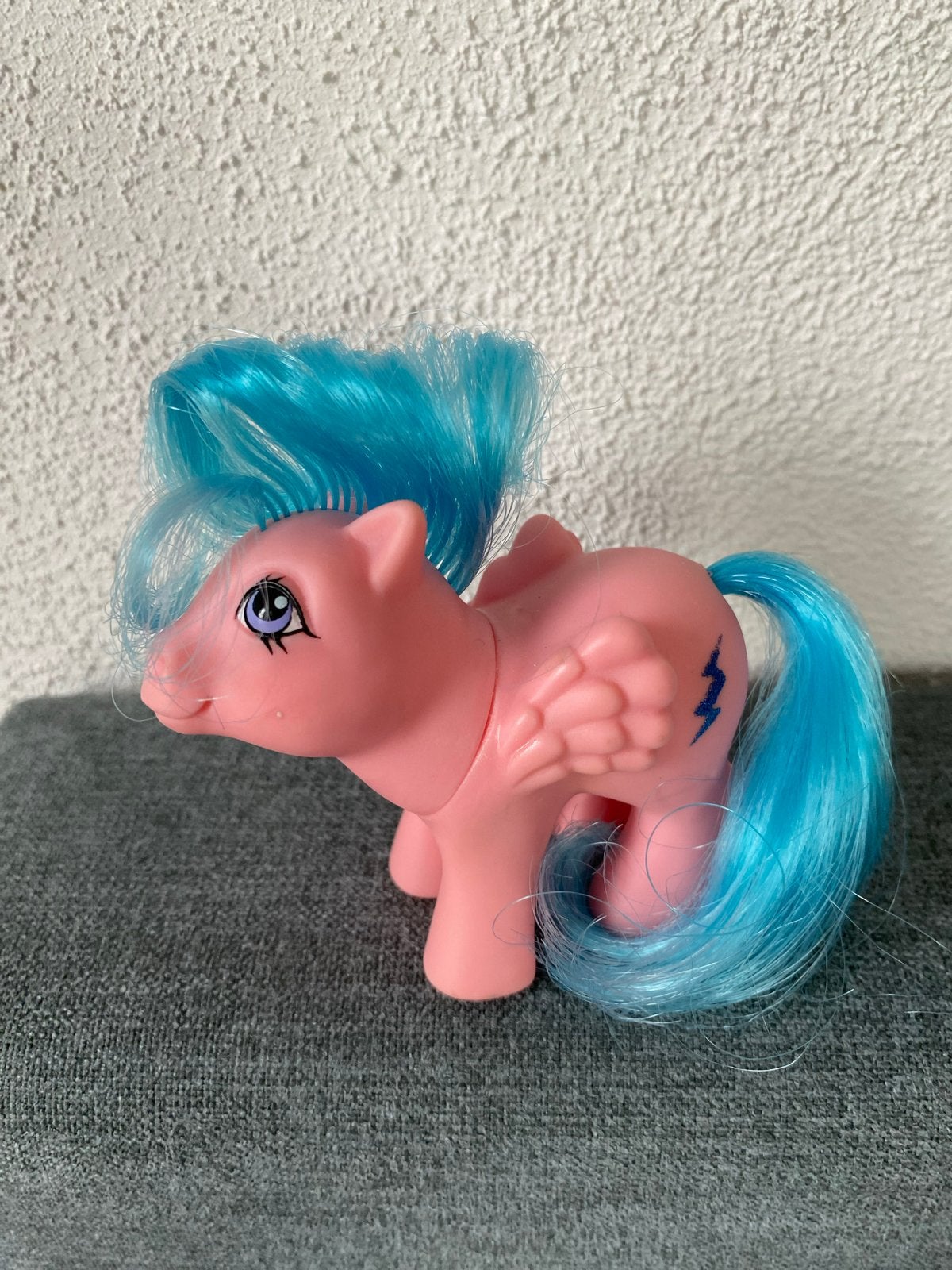 Little Pony G1 Roze Baby met Blauwe Glitter Lichtflits, Ophalen of Verzenden, Zo goed als nieuw
