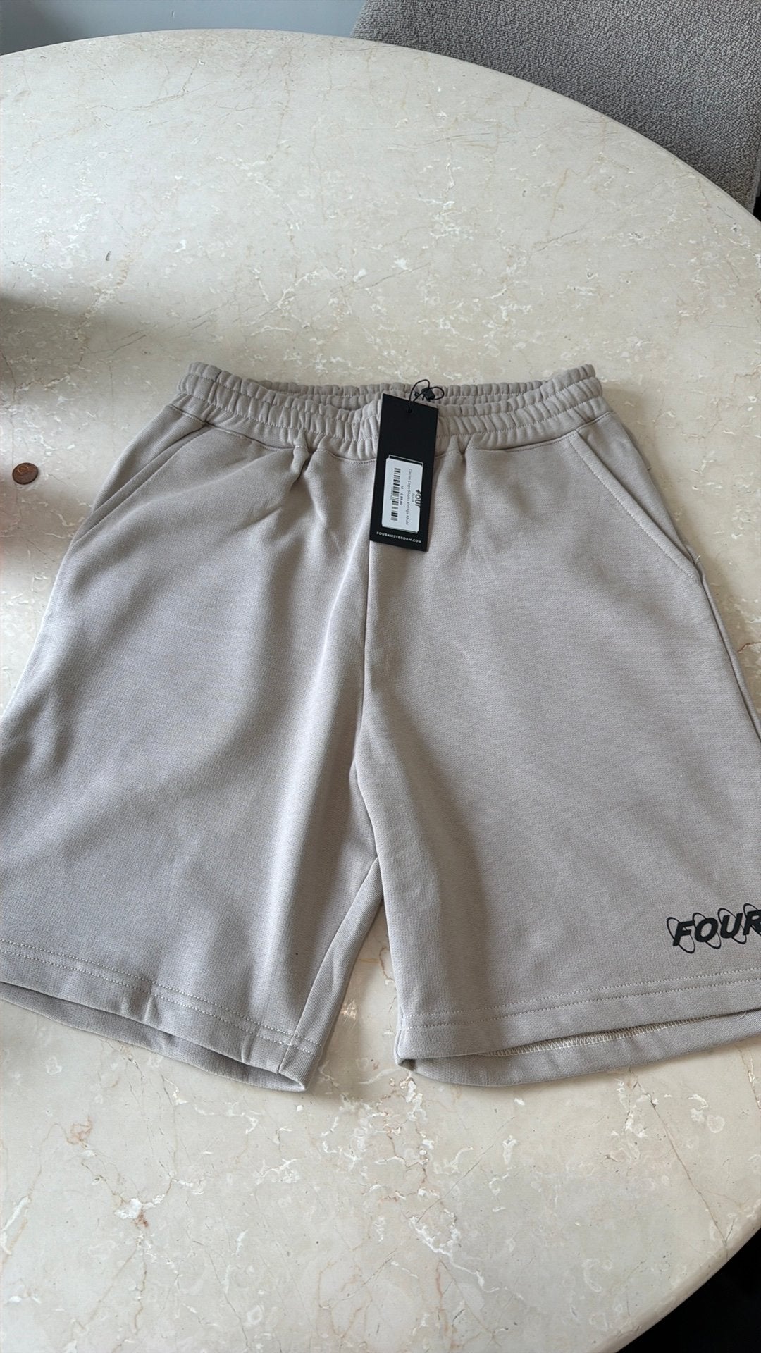 Four amsterdam korte broek maat M nieuw, Ophalen of Verzenden, Nieuw, Maat 48/50 (M), Beige