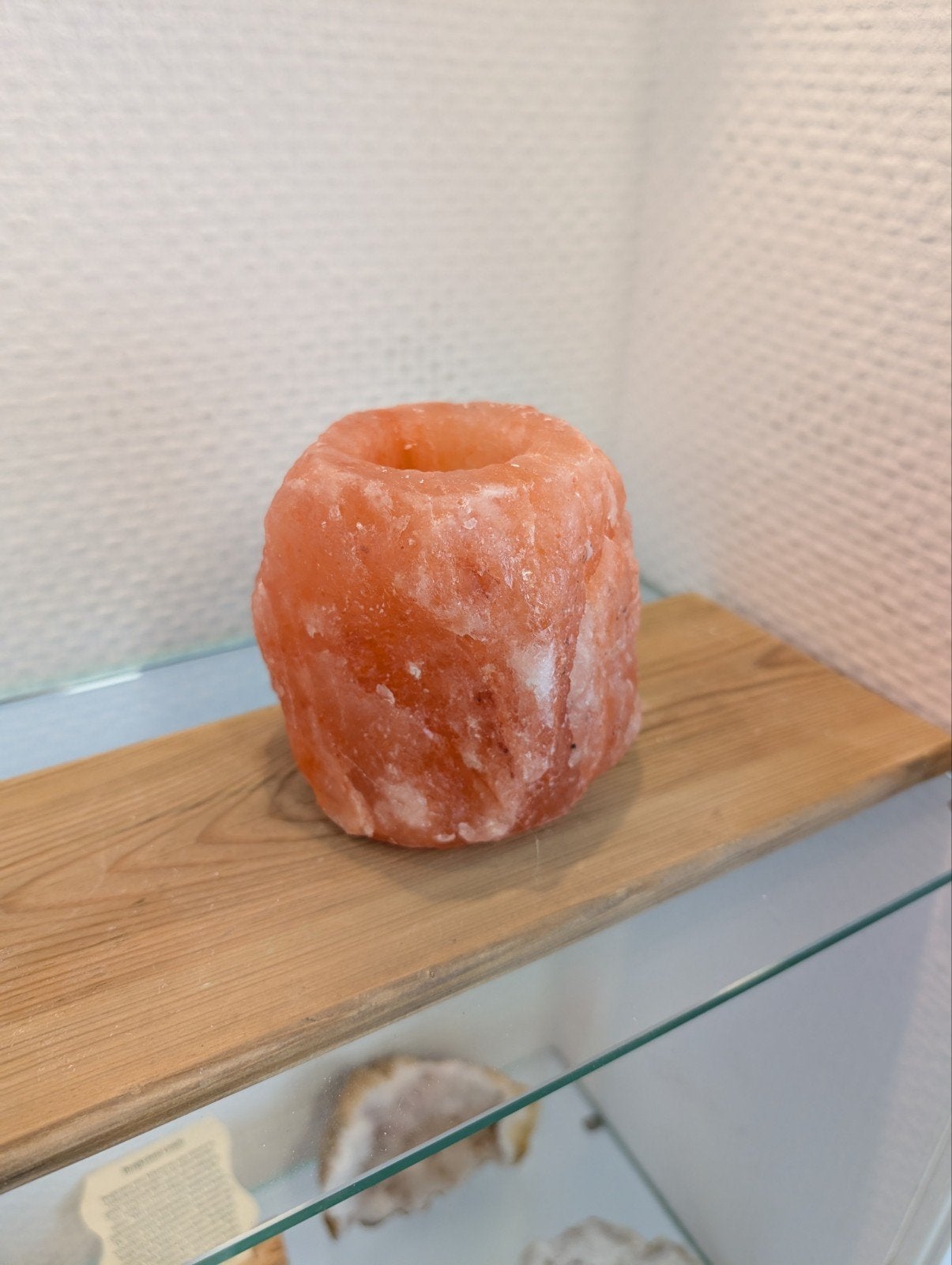 Himalaya Zoutkristal Waxinelichthouder, Ophalen of Verzenden, Nieuw, Overige materialen, Kandelaar