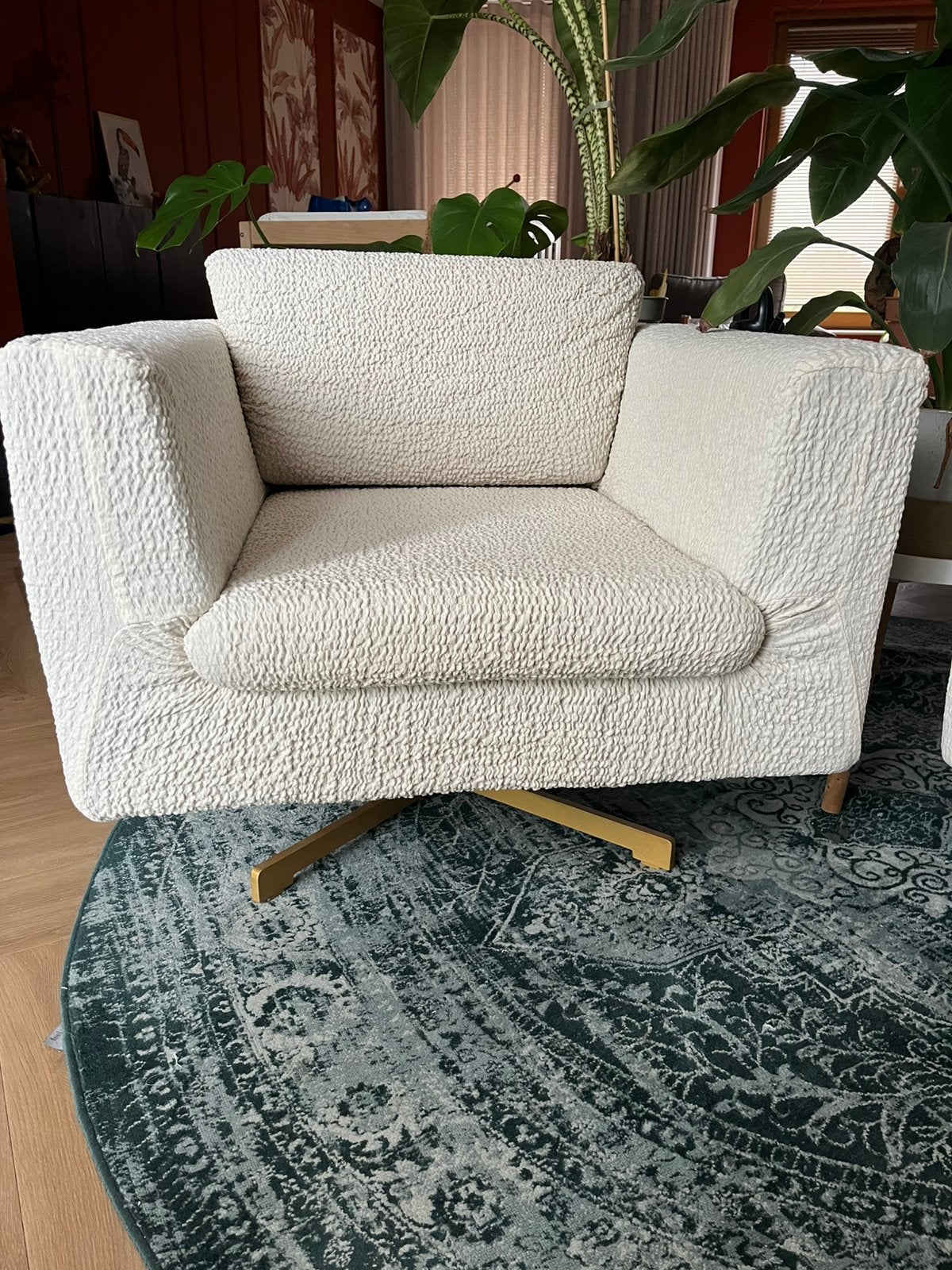 2x draaifauteuil, Huis en Inrichting, Ophalen, Gebruikt, 75 tot 100 cm, 75 tot 100 cm