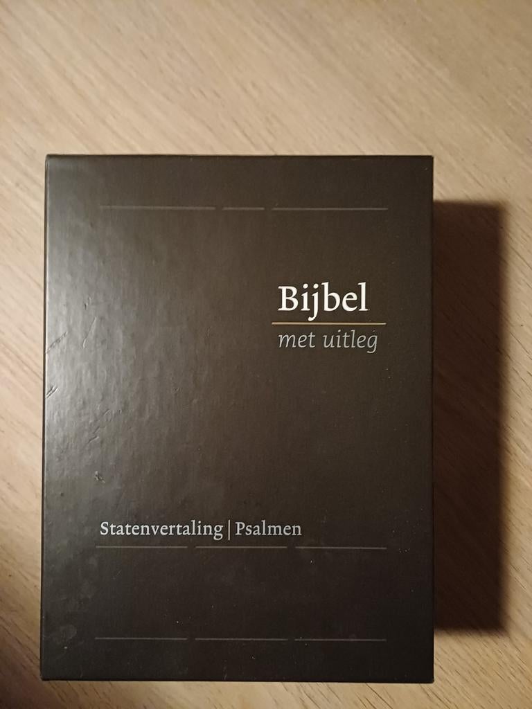 Bijbel met uitleg Statenvertaling Psalmen, Boeken, Godsdienst en Theologie, Zo goed als nieuw, Christendom | Protestants, Ophalen of Verzenden