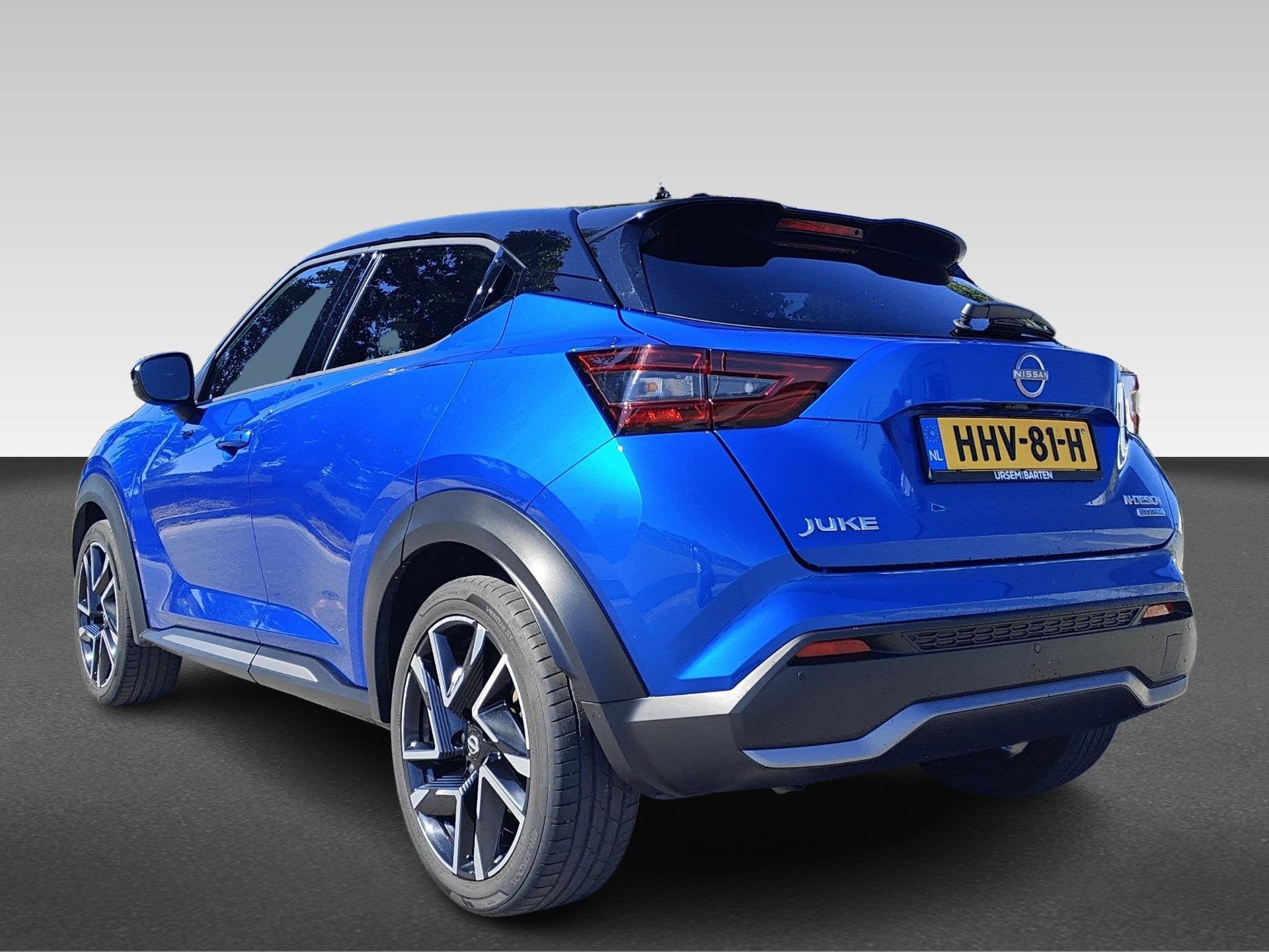 Nissan Juke 1.6 Hybrid N-Design, Auto's, Dealer onderhouden, Gebruikt, 4 cilinders, Blauw