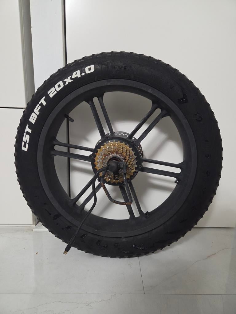 Ouxi Fatbike 48V250W 20 inch achterwiel met motor, Fietsen en Brommers, Fietsonderdelen, Wiel, Gebruikt, Ouxi, Ophalen of Verzenden