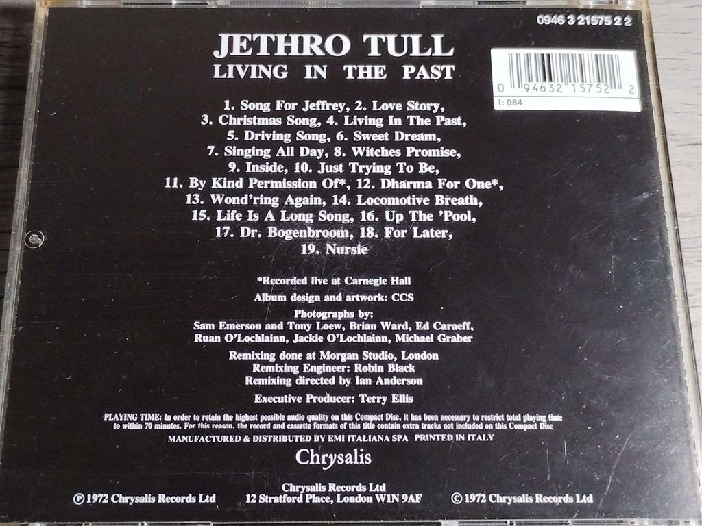 Jethro Tull ‎- Living In The Past, Ophalen of Verzenden, Zo goed als nieuw, Poprock