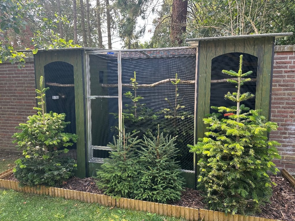 Volière, Dieren en Toebehoren, Vogels | Hokken en Kooien, Ophalen, Gebruikt, Aluminium, Volière