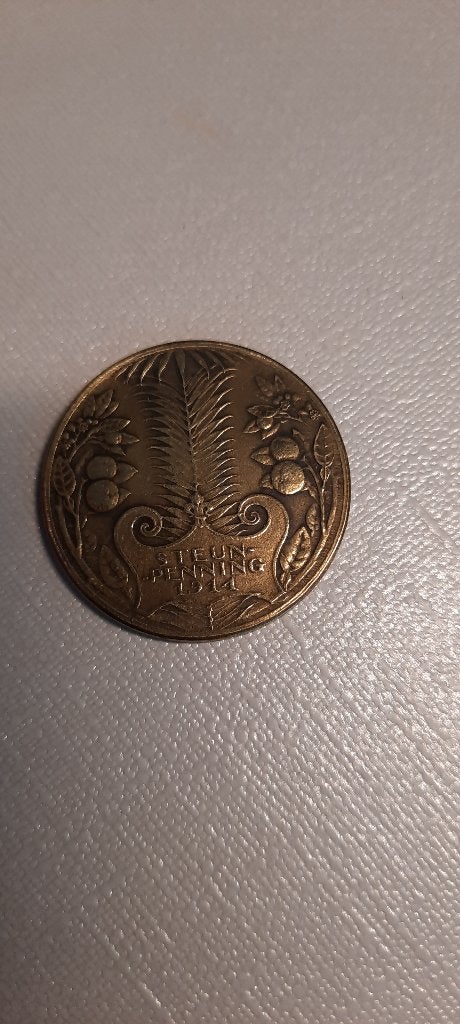 Steunpenning 1914 ontworpen door J C Wienecke, Postzegels en Munten, Penningen en Medailles, Ophalen of Verzenden, Brons, Nederland