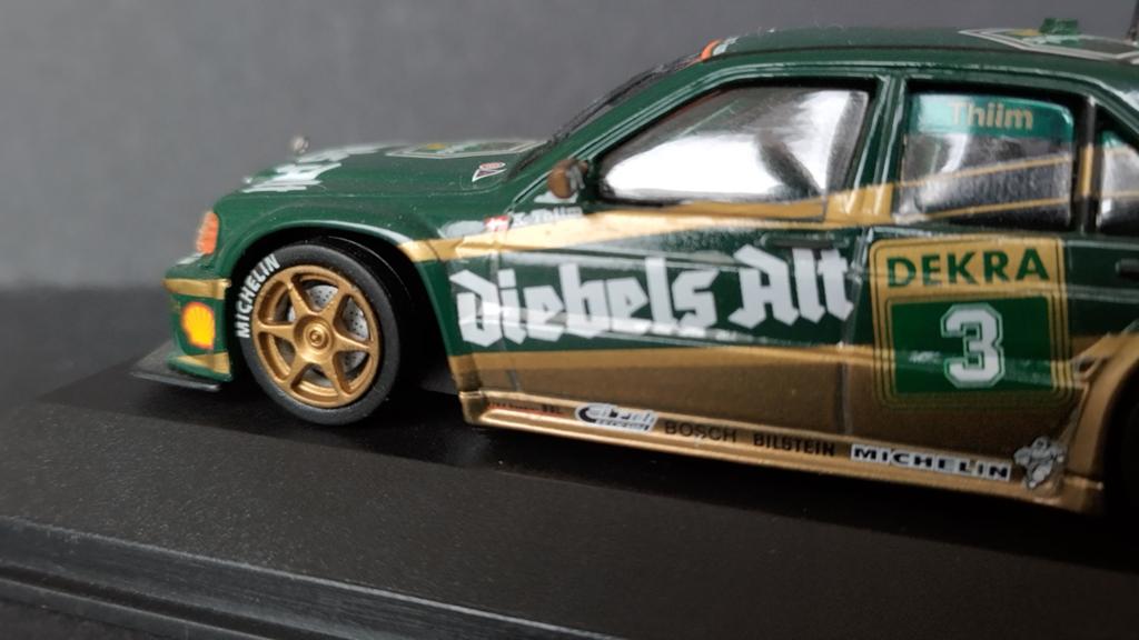 Mercedes Benz 190 DTM Evo Diebels Alt Ommen Minichamps Pol, Auto, Verzenden, ., Zo goed als nieuw