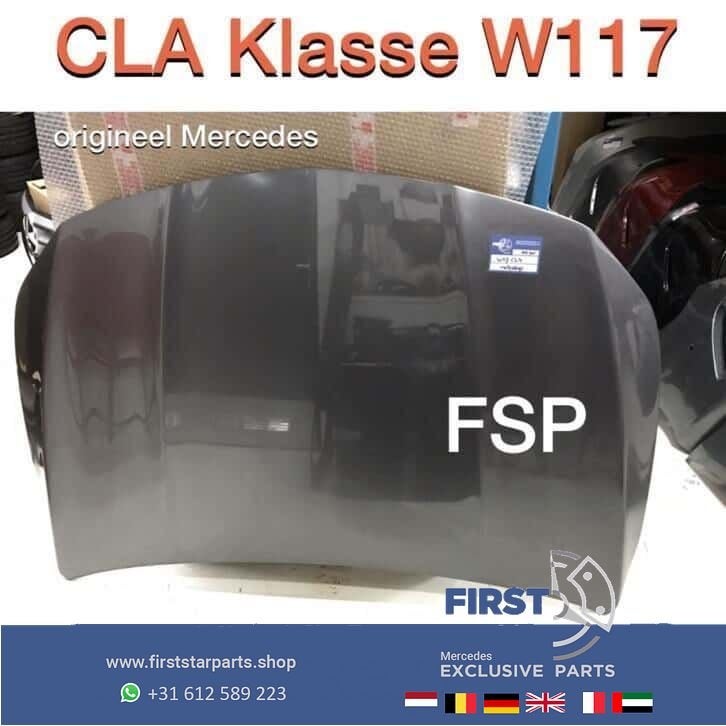 W117 CLA originele Motorkap Mercedes 2013-2018 ZWART WIT GRI