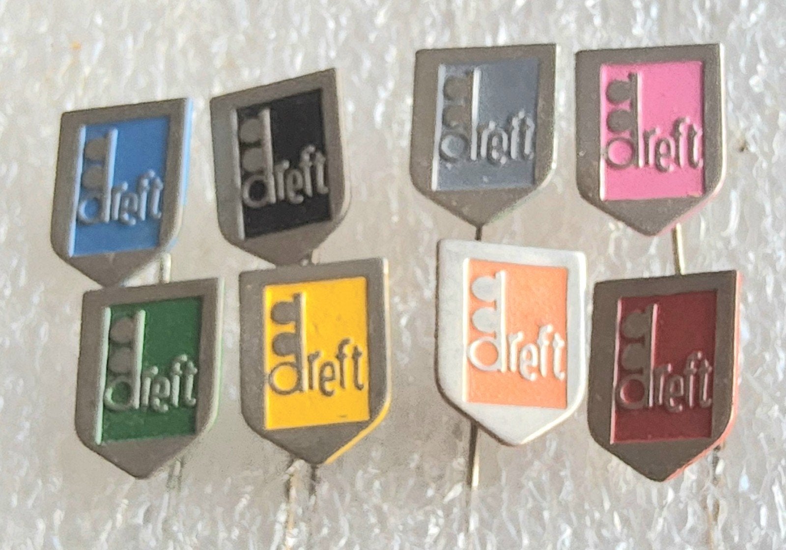 8 Dreft Speldjes - Vintage Reclame, Ophalen of Verzenden, Gebruikt, Merk, Speldje of Pin