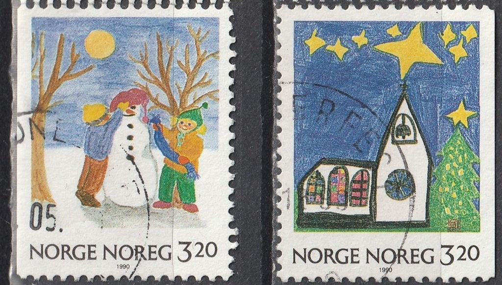 Noorwegen Michel nr. 1057-1058 Gebruikt, Postzegels en Munten, Postzegels | Europa | Scandinavië, Verzenden, Noorwegen, Gestempeld