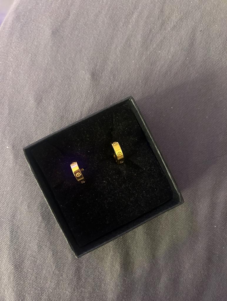Luxe Cartier oorbellen, Ophalen of Verzenden, Nieuw, Goud, Hangers