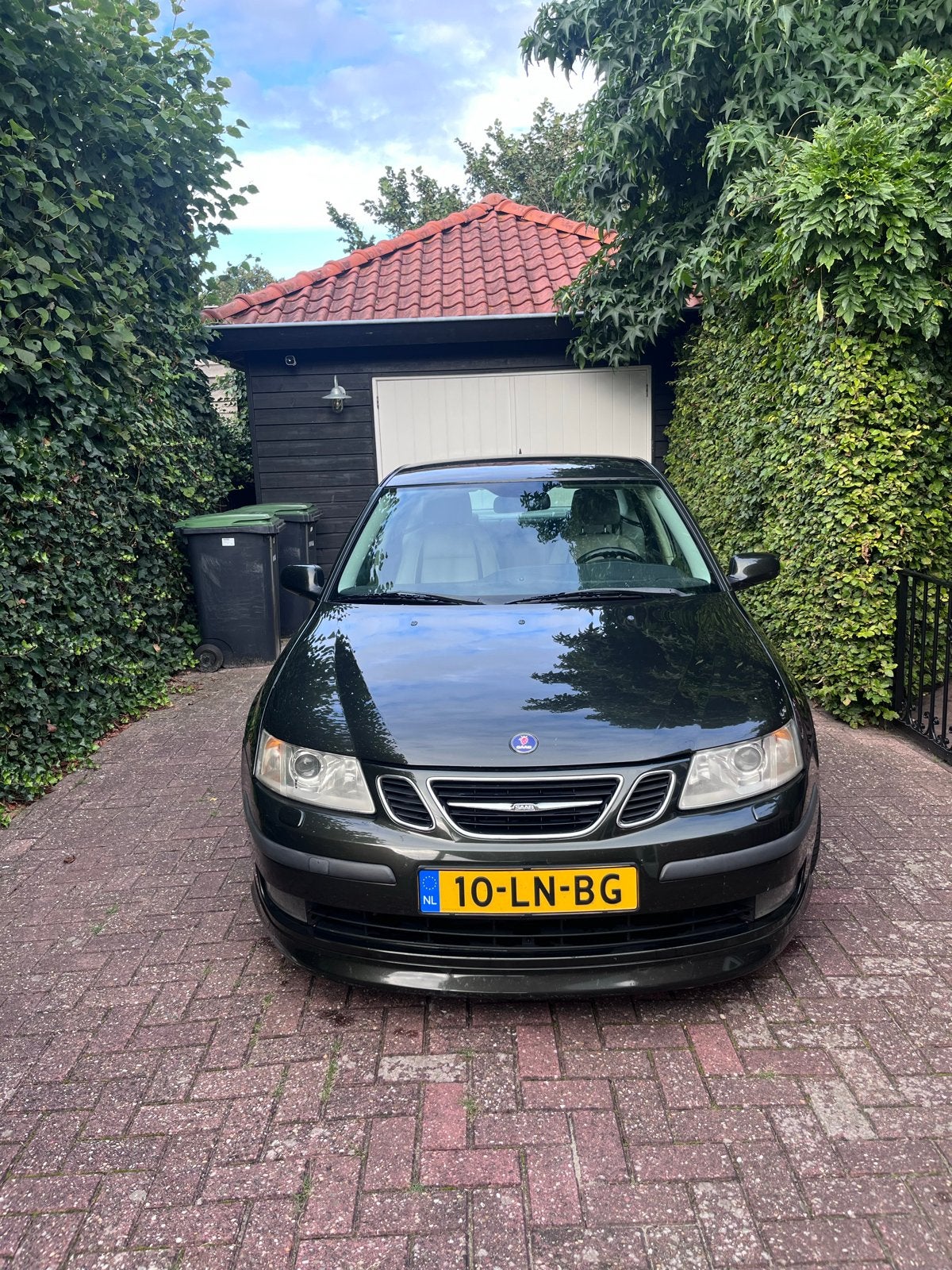 Saab 9-3 2.0 Turbo Aero Sport Sedan AUT 2003 Groen, 1998 cc, Beige, 4 cilinders, Sedan